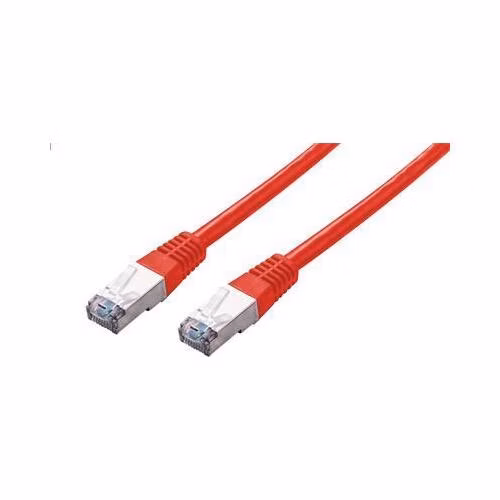C-TECH kabel patchcord Cat5e, FTP, červený, 0,5m