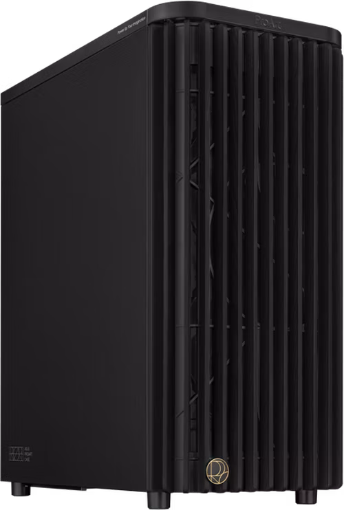 ASUS case PROART PA401 WOOD METAL, Mid Tower, ATX, 1xUSB-C Gen2x2, 2xUSB 3.0, 2x 160mm Fan, 1x 120mm Fan, černá