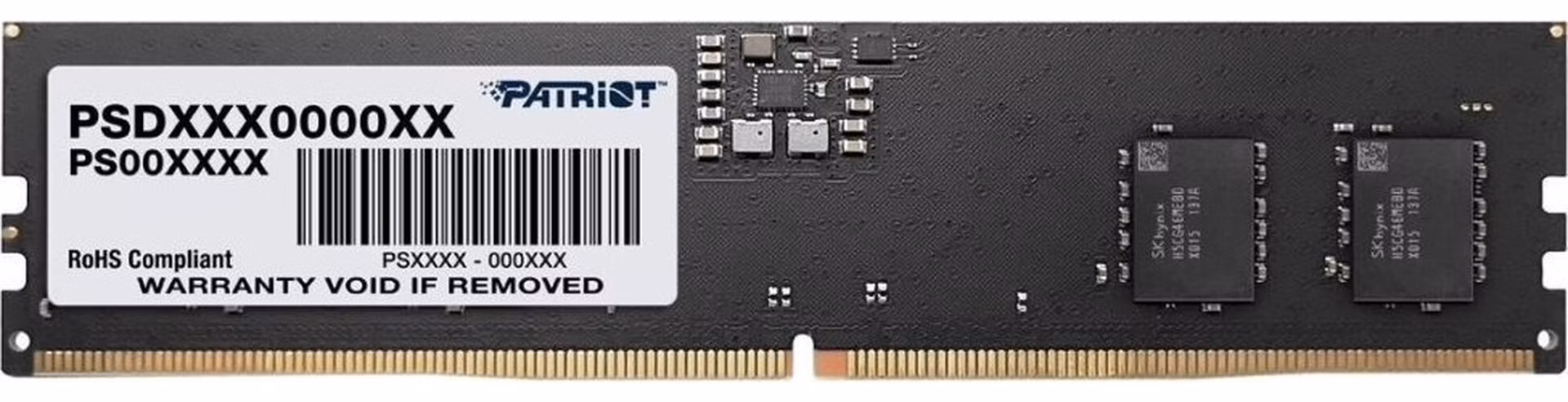 PATRIOT Signature 8GB DDR5 5600MT/s / DIMM / CL46 / 1,1V