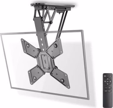 Nedis TVCM5830BK - Motorizovaný strop TV Držák| 23 - 55 " | Max. 30 kg | Naklápěcí| Dálkově ovládané | Ocel | Černá