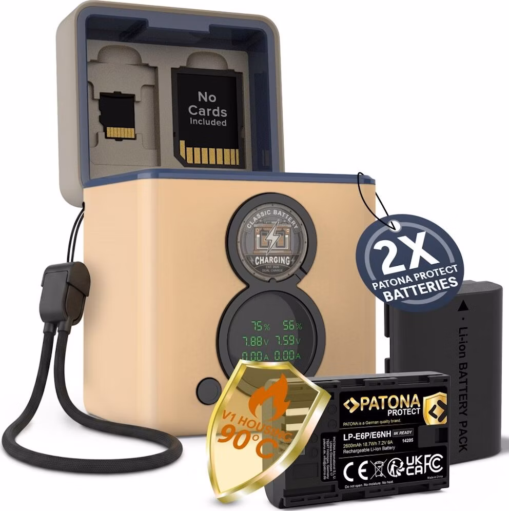 PATONA nabíječka Foto Dual Canon LP-E6NH/LP-E6P + 2x aku 2600mAh Protect