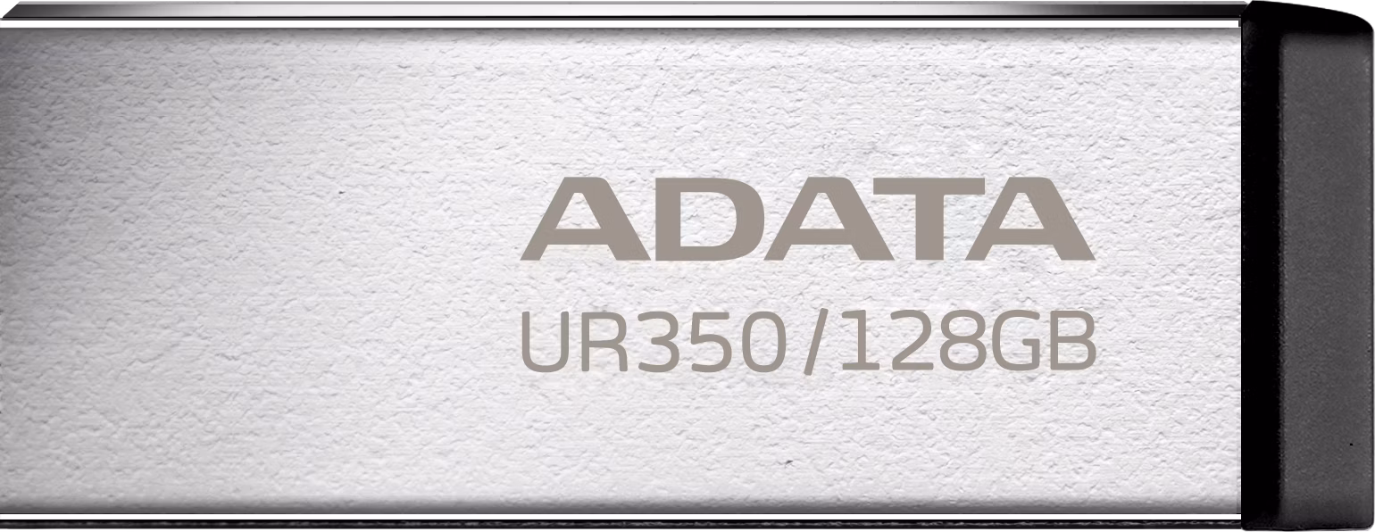 ADATA Flash Disk 128GB UR350, USB 3.2 Dash Drive, kov černá
