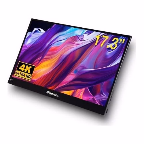 Verbatim PM-17-4K Přenosný dotykový monitor 17,3", 4K Ultra HD, Metal Housing