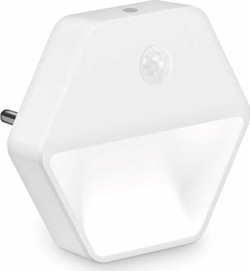 CONNECT IT SPARKLE 2 SENSOR noční světlo s pohybovým čidlem, 3 úrovně osvětlení, BÍLÁ