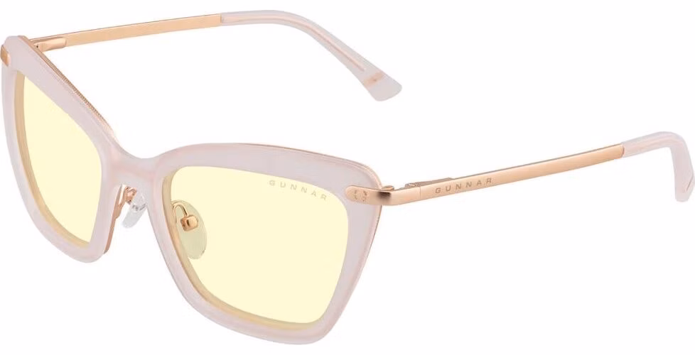 GUNNAR kancelářske/herní brýle ANNA BALLET PINK jantarová skla BLF 65 GUNNAR focus