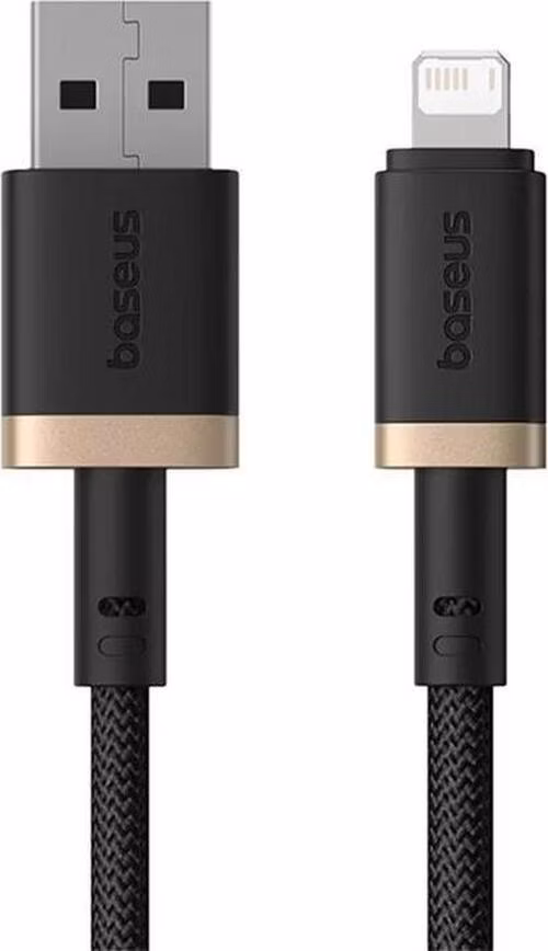 Baseus Rýchlonabíjací kábel Dura USB/Lightning 1m 2.4A čierno zlatý