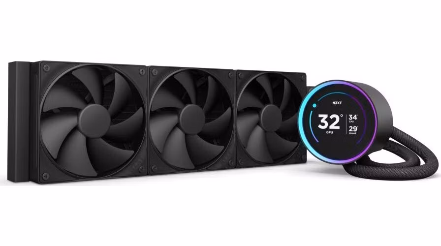 NZXT vodní chladič Kraken 360 ELITE / 3x120mm fan / 4-pin PWM / LCD disp. / 6 let