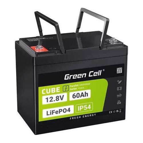 Green Cell Baterie CUBE LiFePO4 60Ah 12,8V 768Wh lithium-železo-fosfátová pro elektromotory, karavany, výtahy