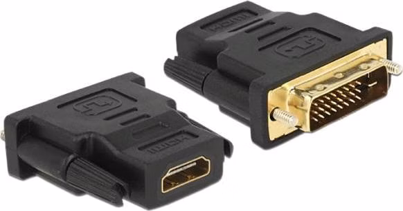 Delock Adaptér DVI 24+1 pin samec > HDMI samice