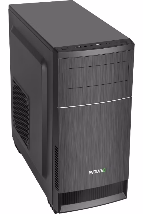 EVOLVEO M1, case mATX, 2x USB2.0 / 1x USB3.0 / 2x 120mm LED / 1x 140mm/ černý