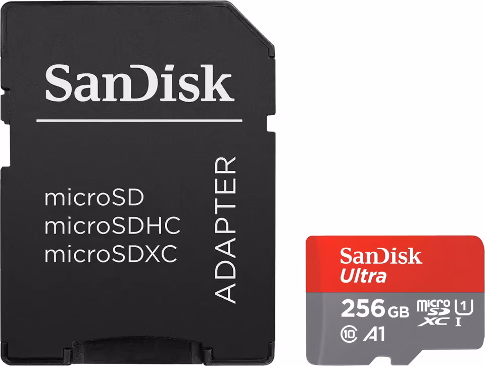 SanDisk Ultra microSDXC 256GB / A1 Class 10 UHS-I / up to 150MB/s / + SD adaptér