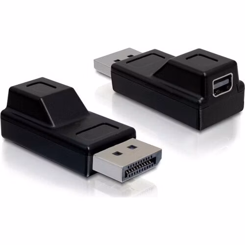 Delock adaptér Displayport samec > Displayport mini samice, černá