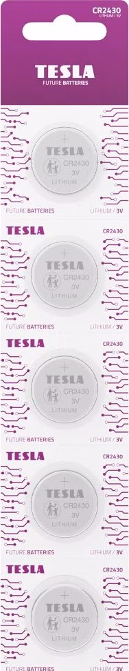TESLA lithiová baterie CR2430, blister, 5 ks
