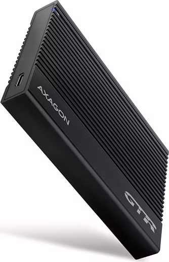 AXAGON hliníkový box s žebrováním pro 2,5" SATA SSD/HDD / EE25-GTR / USB-C 3.2 Gen 2 / kabel 60cm