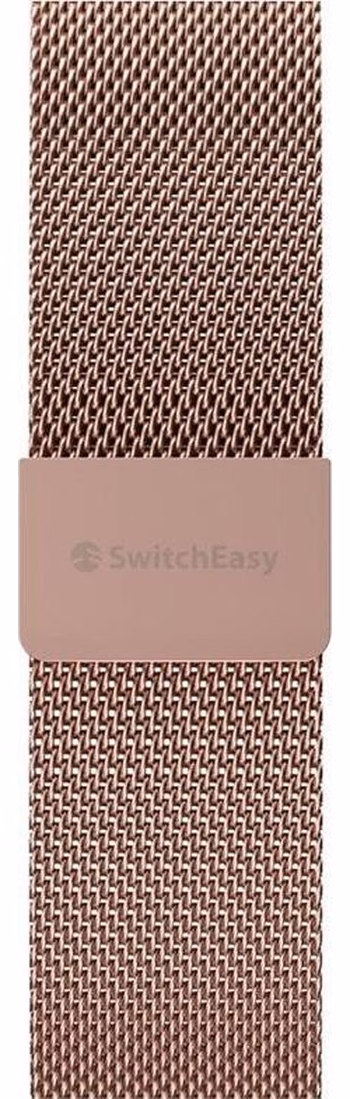 SwitchEasy remienok Mesh Stainless Steel pre Apple Watch 44/45/46mm - Rose Gold