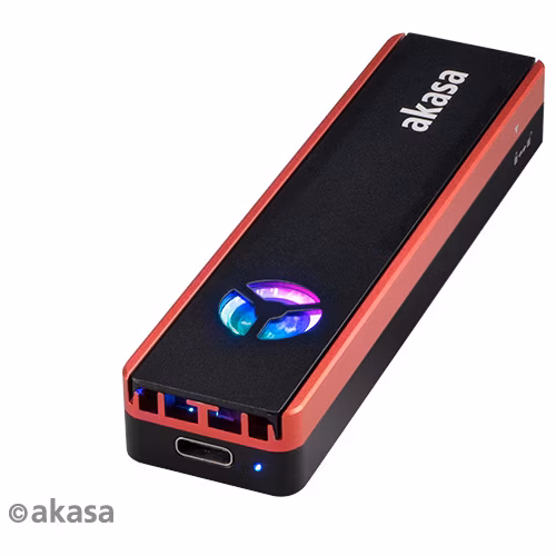 AKASA USB 3.2 Gen 2 ext. rámček pre M.2 SSD RGB