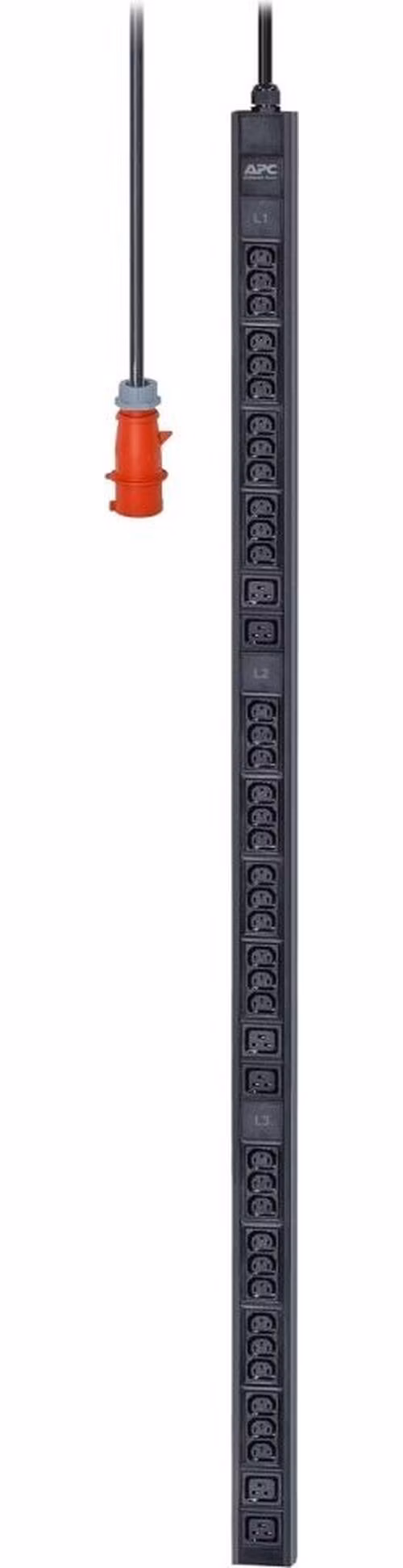 APC Jednotka Easy EPDU1216B, základní, Zero U, 11kW, 230V, (36) C13 &amp; (6) C19, IEC 309 16A 3P+N+PE (2m) (3PH)