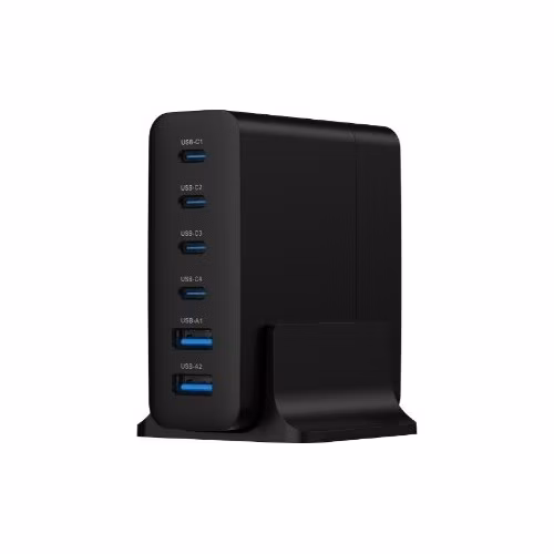 Gembird Universal charger 75W 2x USB-A, 4x USB-C