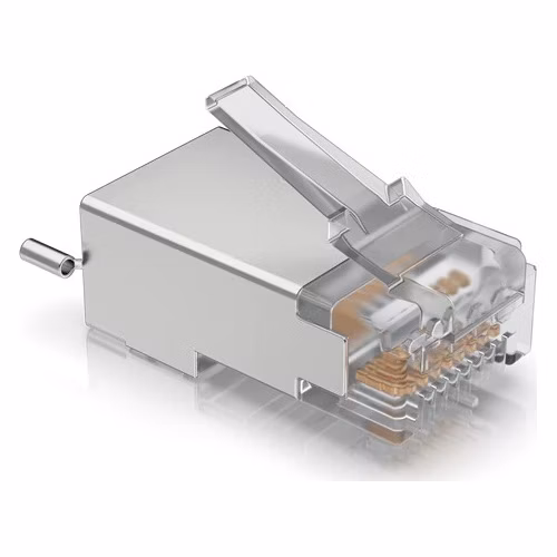 Ubiquiti UISP-Connector-SHD - STP RJ45 konektor, Cat5, 8p8c, drát, pozlacený, AWG24 (100ks)