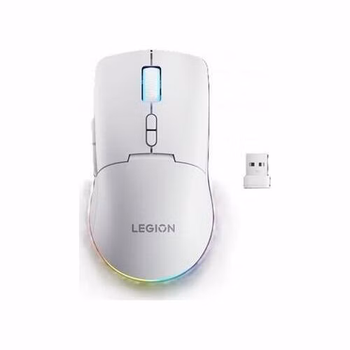 Lenovo Legion M220 Wireless RGB Gaming Mouse - herní myš s RGB podsvícením , třemi režimy připojení, v bílé barvě