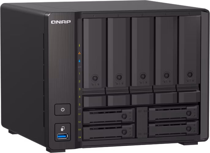 QNAP TS-h973AX-32G (Ryzen 2,2GHz, ZFS, 32GB RAM, 5x 3,5" + 4x 2,5" SATA/2x U.2, 2x 2,5GbE, 1x 10GbE)
