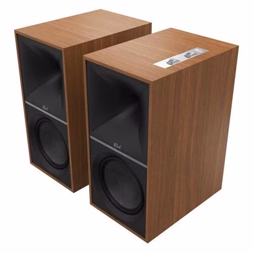 Klipsch The Nines, hnedá, aktívne reproduktory, 240 W, Bass-reflex, BT, HDMI ARC, USB, Opt., Phono/Line In, pár