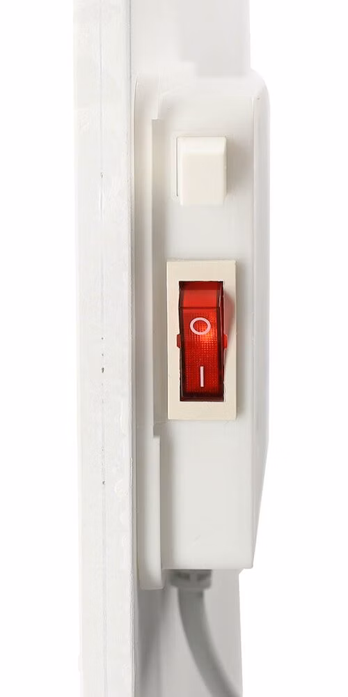 NEDIS infračervený topný panel/ 425 W/ nastavitelný termostat/ IP44/ bílý