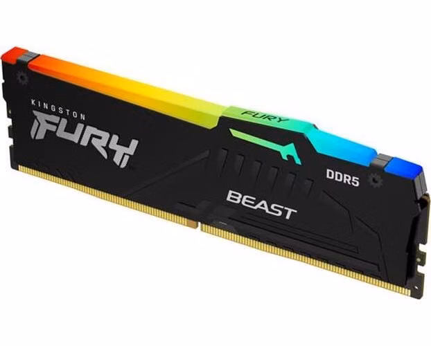 KINGSTON 16GB 6400MT/s DDR5 CL32 DIMM FURY Beast RGB EXPO