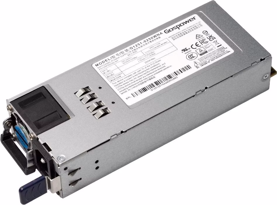 MikroTik G1251-0250WNA napájecí Hot Swap zdroj CRS812, 12V, 20,8A, výkon 250W