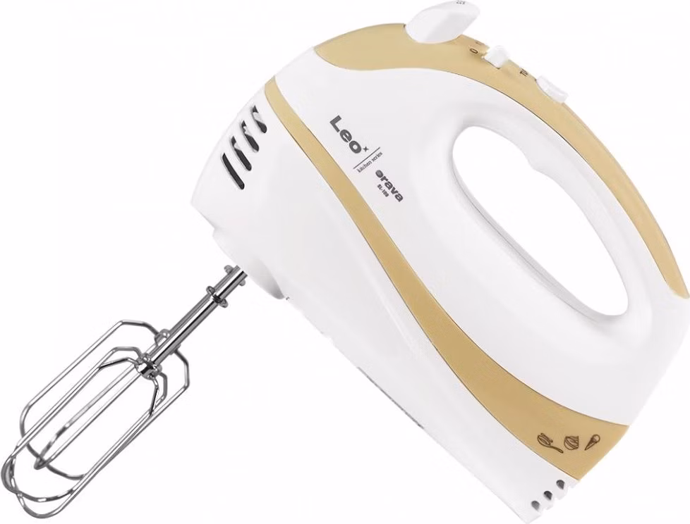 Orava SL-109 ruční šlehač, 300 W, pulzní spínač, 75 dB, 5 rychlostí, krémová / bílá