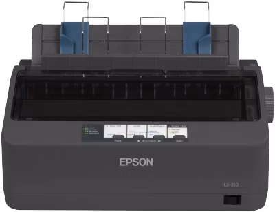 Ihličková tlačiareň EPSON LX-350, A4, 9 ihiel, 347 znakov za sekundu, 1+4 kópie, USB 2.0, LPT, RS232