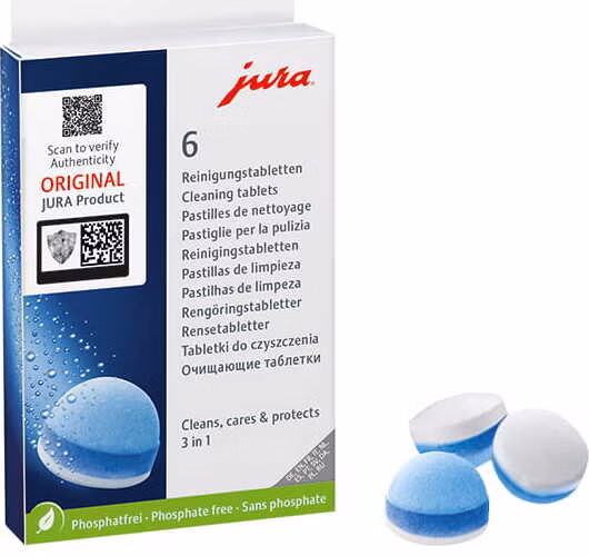 JURA 3-fázové čistící tablety - Balení obsahuje 6 ks