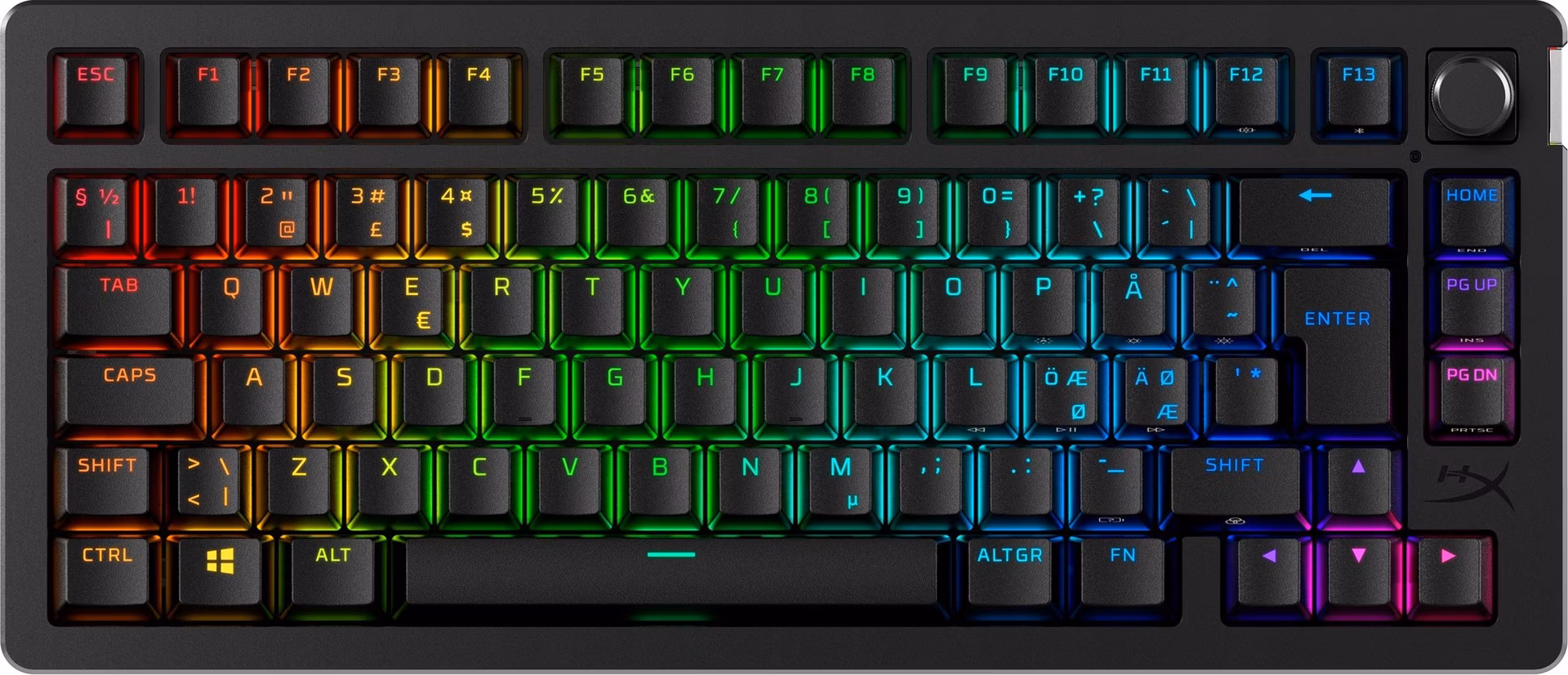 HyperX Alloy Rise Top Plate - horní deska, modrá
