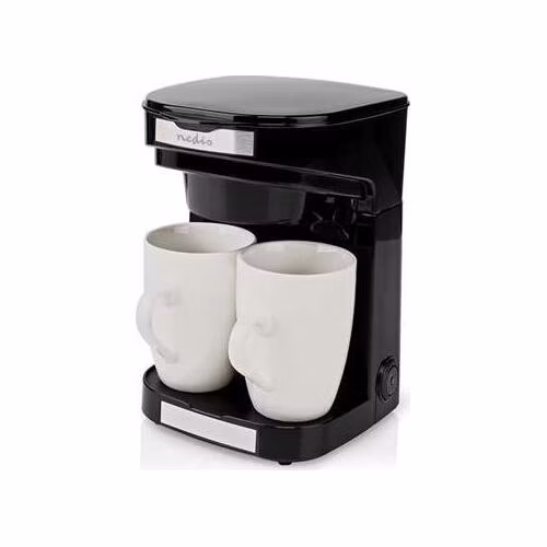 Nedis KACM140EBK - Kávovar | Kávový Filtr | 0.25 l | 2 Šálky | Černá