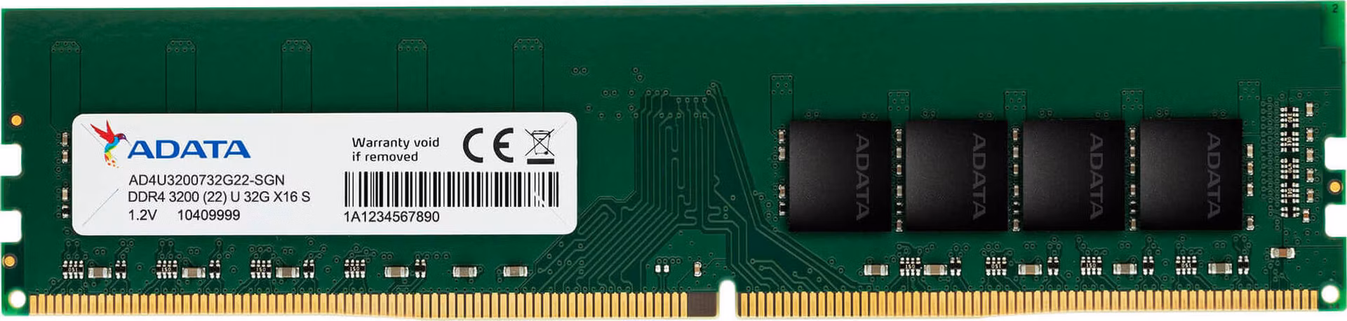Adata/DDR4/32GB/3200MHz/CL22/1x32GB