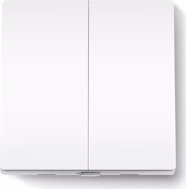Smart Light Switch 2-Gang 1-Way SPEC: 868 MHz, 250 V~, 50/60 Hz, 2-Gang, Size 86mm x 86mm, battery powered(2*AAA), 1000