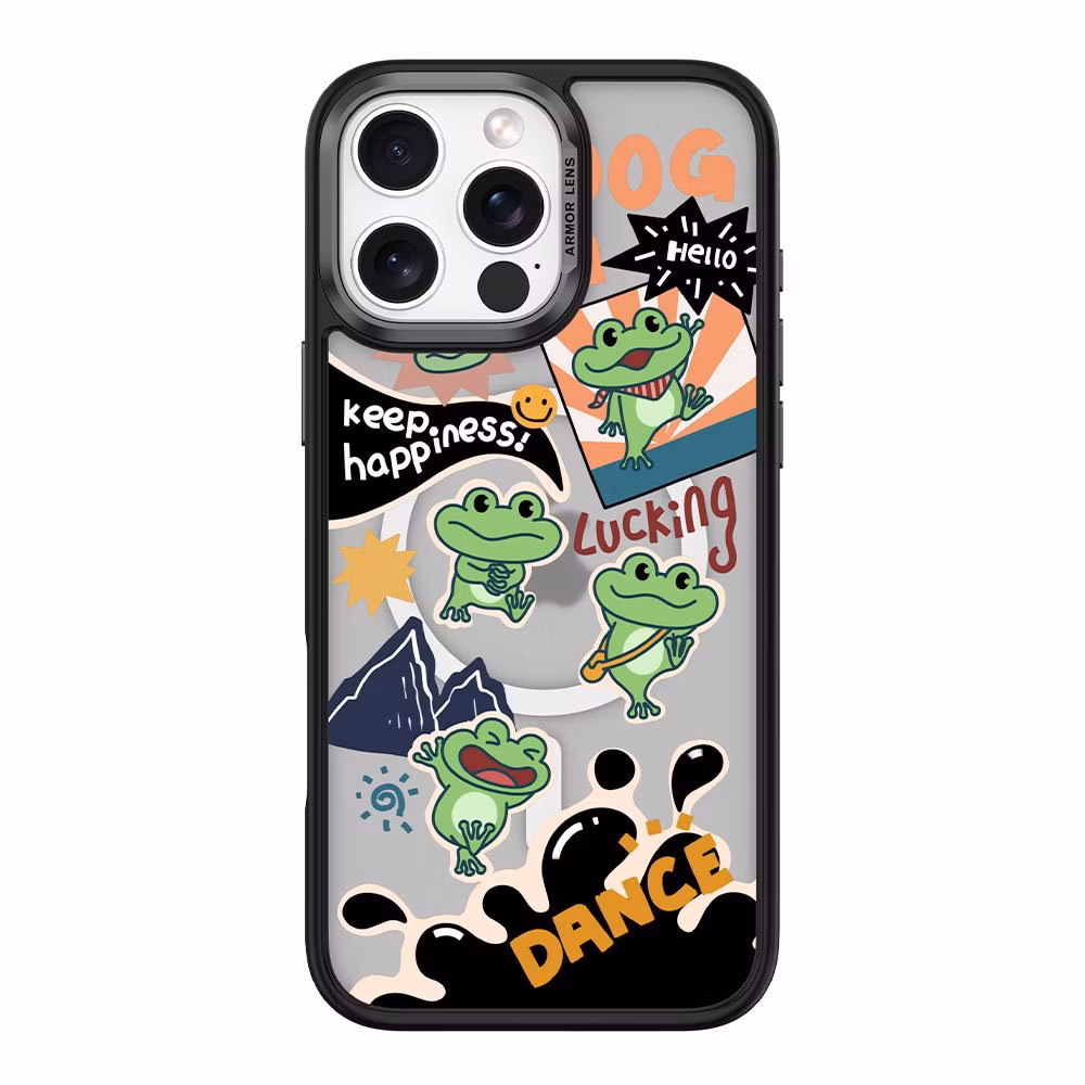 Comma kryt Cultural Series Magnetic Case pre iPhone 16 Plus - Lucky Frog