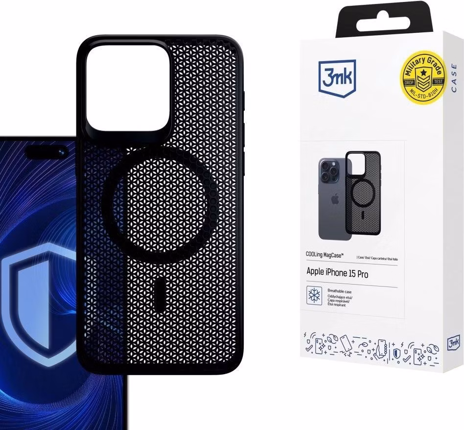 3mk ochranný kryt Cooling Magcase pro Apple iPhone 15 Pro