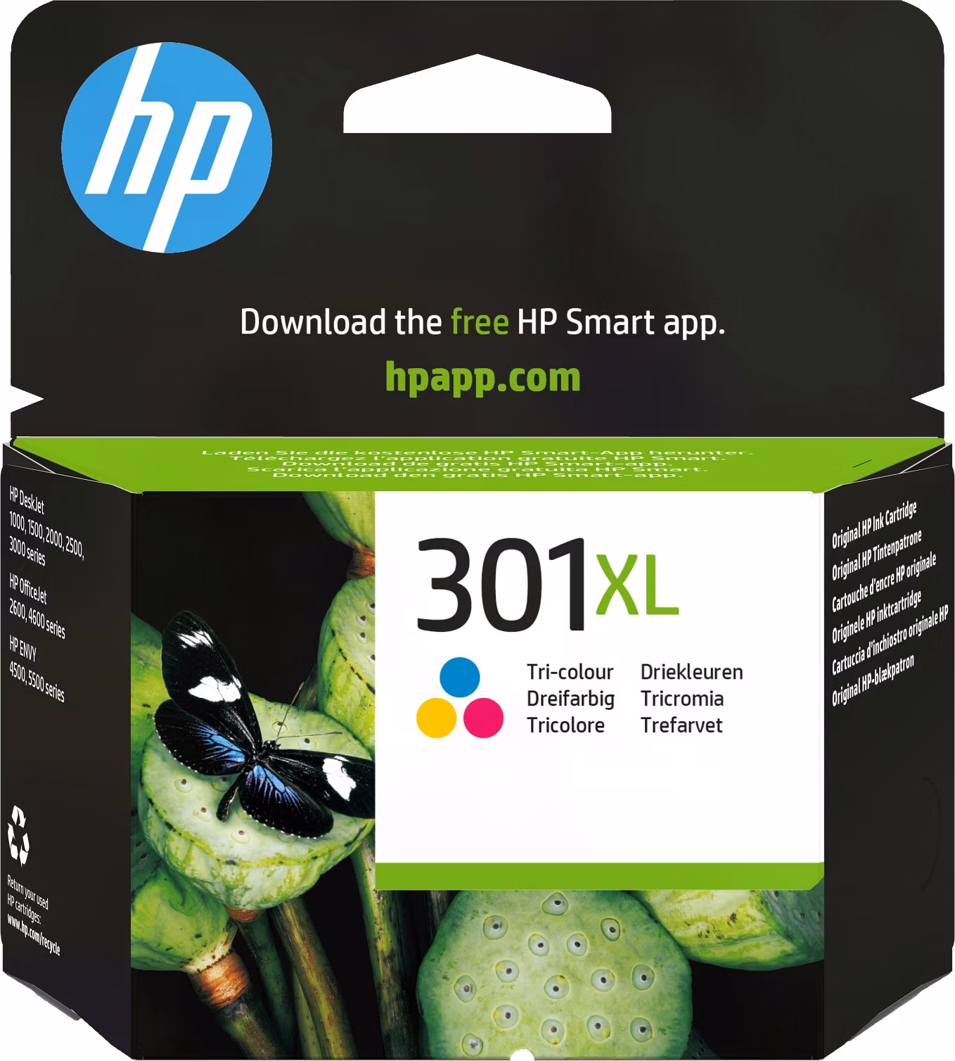 HP 301XL CH564EE tříbarevná inkoustová kazeta originál
