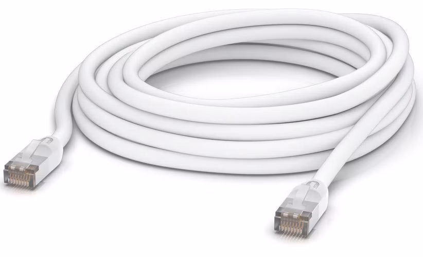 Ubiquiti UACC-Cable-Patch-Outdoor-8M-W, Venkovní UniFi patch kabel, 8m, Cat5e, bílý