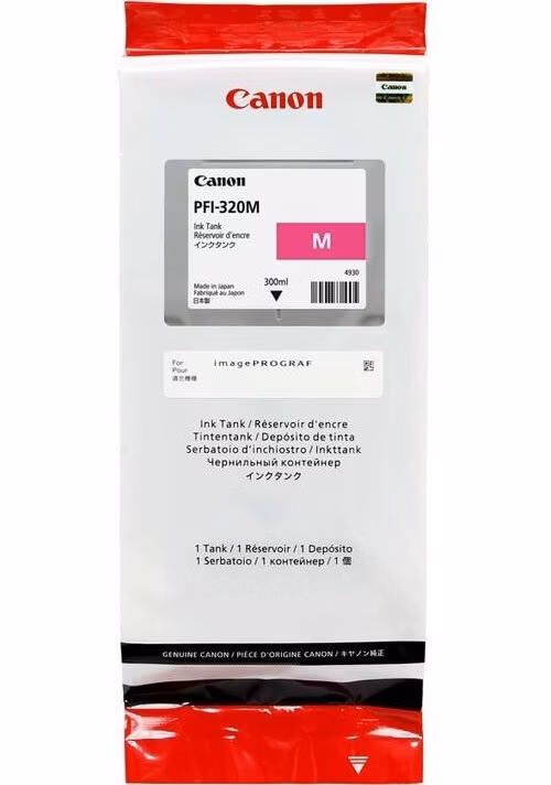 BAZAR - CanonCartridge PFI-320 purpurová 300ml, pro TM 20x, 20x MFP L24ei, 30x, 30x MFP L36ei - Rozbaleno