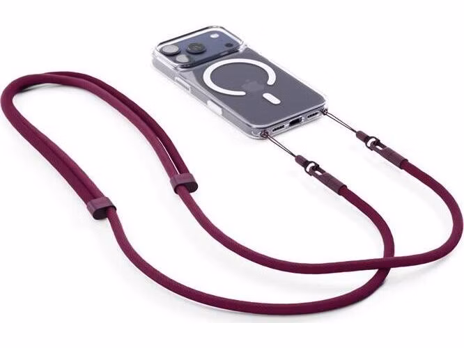 Spello Rope Crossbody Strap - vínová
