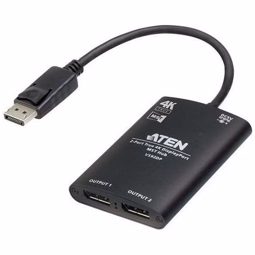 ATEN VS92DP 2-Port True 4K DisplayPort MST Hub