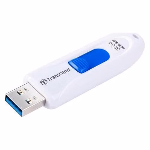 Transcend 32GB JetFlash 790W, USB 3.0 (3.1 Gen 1) flash disk, bílo/modrý