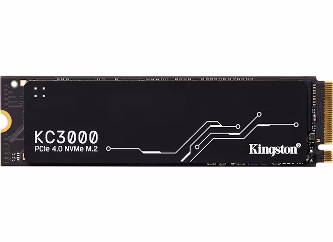 SSD disk Kingston 512 GB KC3000 M.2 2280 NVMe™ PCIe Gen 4 (R 7000 MB/s; W 3900 MB/s)