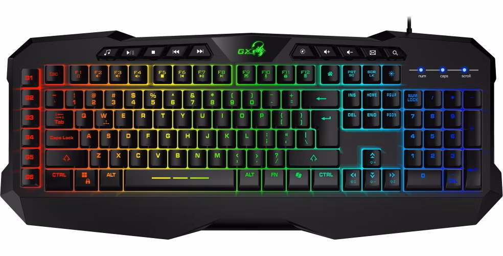 GENIUS GX GAMING Scorpion K11 Pro/ drátová/ Copilot/ podsvícená/ USB/ černá/ CZ+SK layout