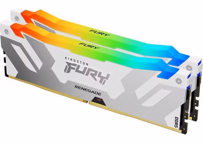 KINGSTON 32GB 7200MT/s DDR5 CL38 DIMM (Kit of 2) FURY Renegade RGB White XMP