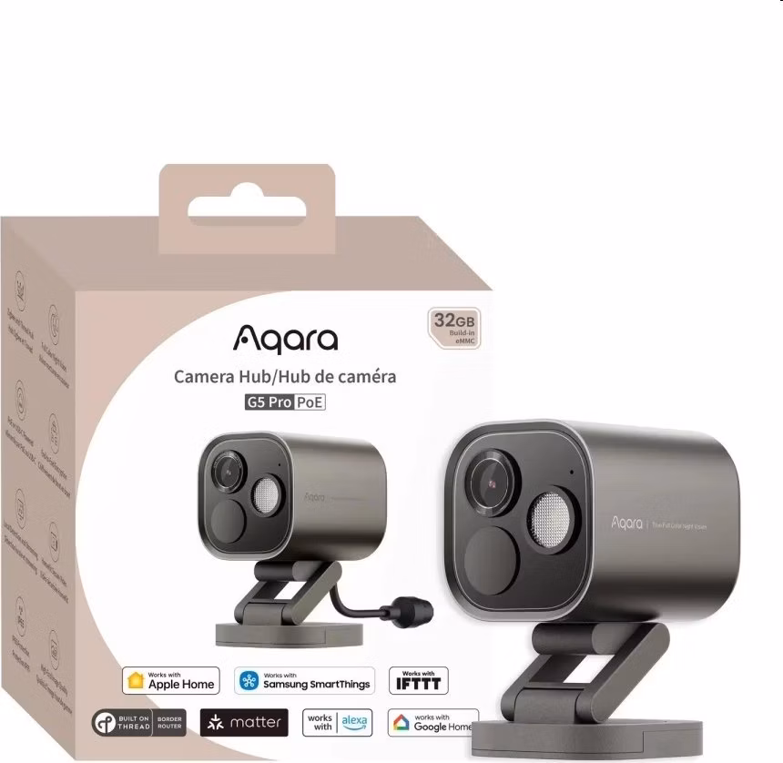 Aqara Smart Home Hub (Riadiaca jednotka) s Kamerou G5 Pro, čierny