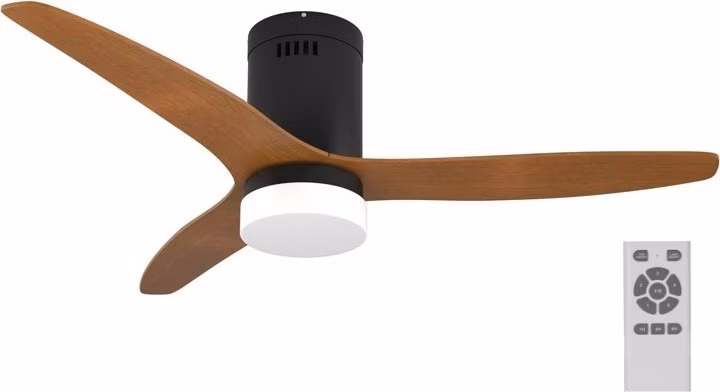IMMAX NEO LITE VENTO SMART stropní svítidlo s ventilátorem 18W TUYA Wi-Fi hnědo-černé
