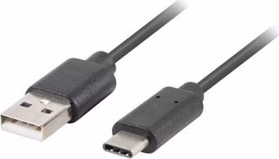 LANBERG USB-C (M) na USB-A (M) 2.0 kabel 1m, černý rychlé nabíjení 3.0